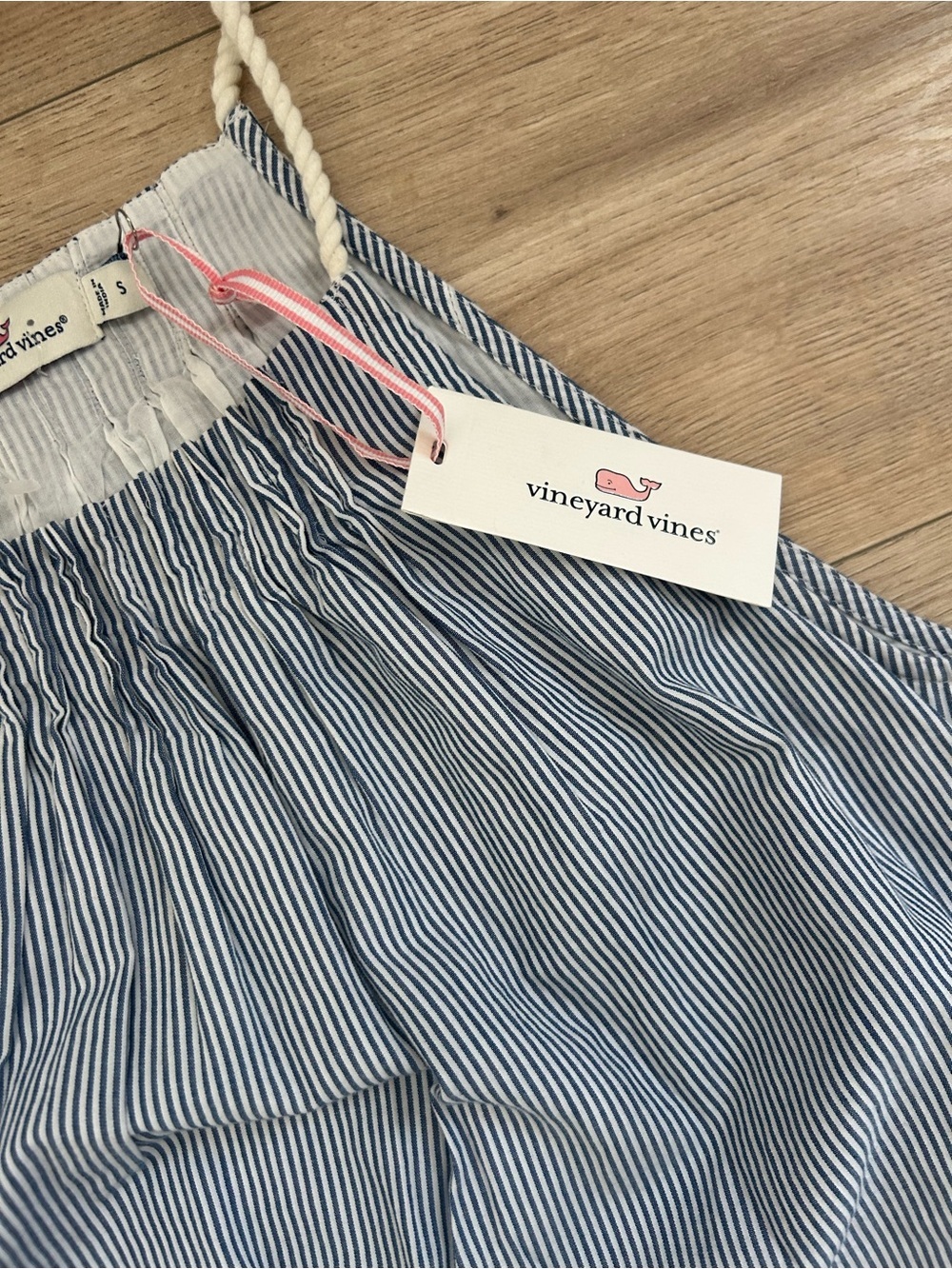 NEVER WORN ! Vineyard Vines Blue and White Striped Halter Midi Dress - Picture 4 of 5